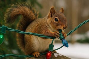 Stop Squirrels from Chewing on Your Christmas Lights